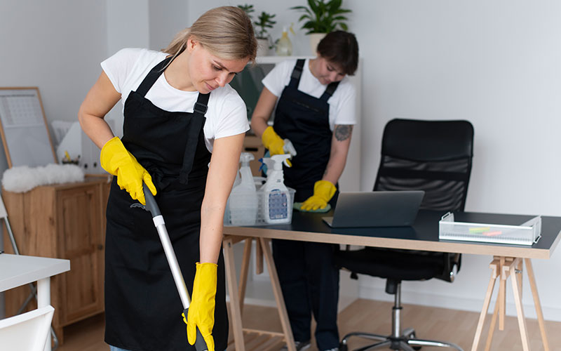 home cleaning staff